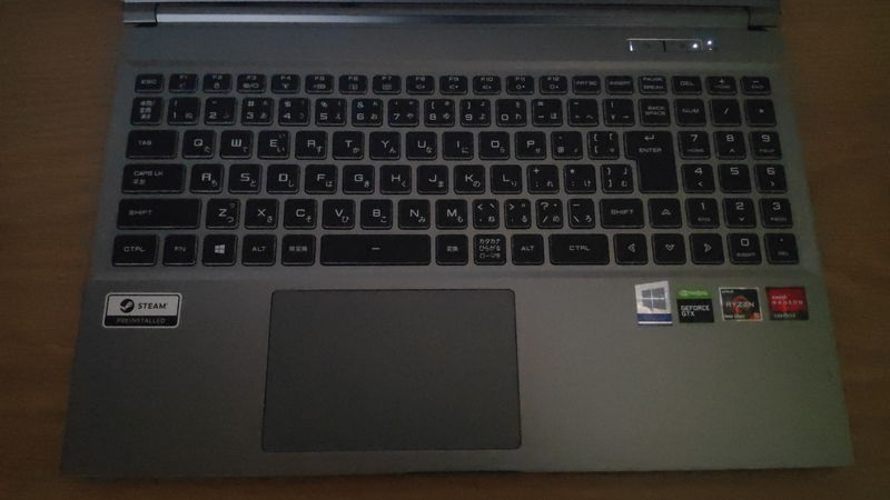 GALLERIA RL5R-G50TのキーボードのLED OFF時
