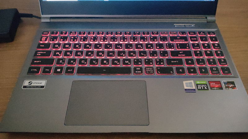 GALLERIA GR2060RGF-TのキーボードのRGB LED1