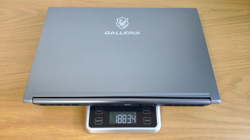 GALLERIA RL5C-R35Tの本体の重量