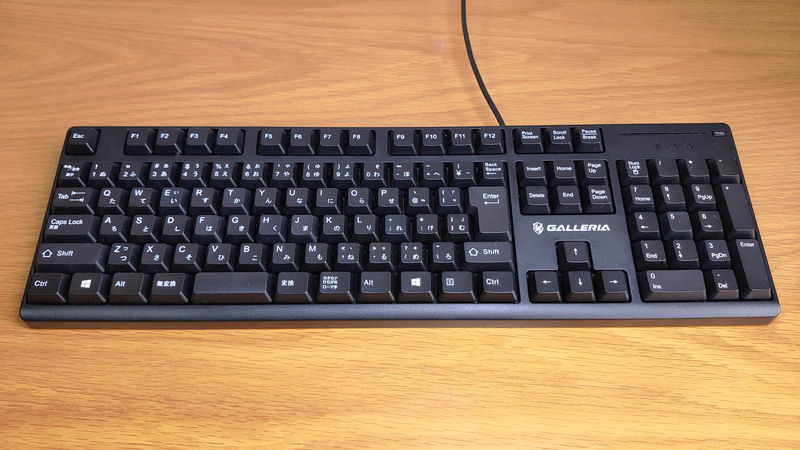 GALLERIA RM5C-R35付属のキーボード