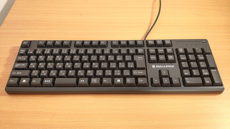 GALLERIA RM5C-R36付属のキーボード