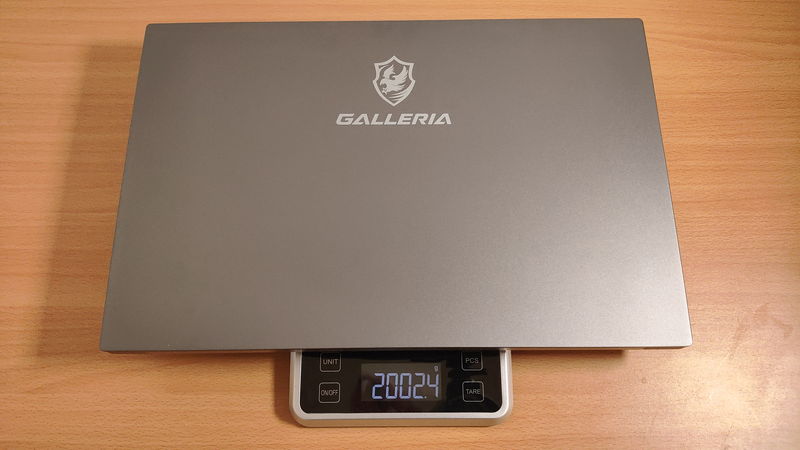 GALLERIA UL7C-AA3の本体の重量