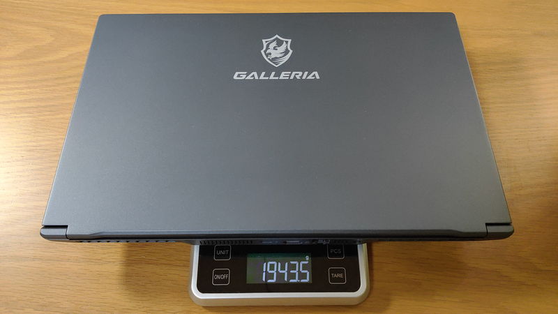 GALLERIA UL7C-R36の本体の重量