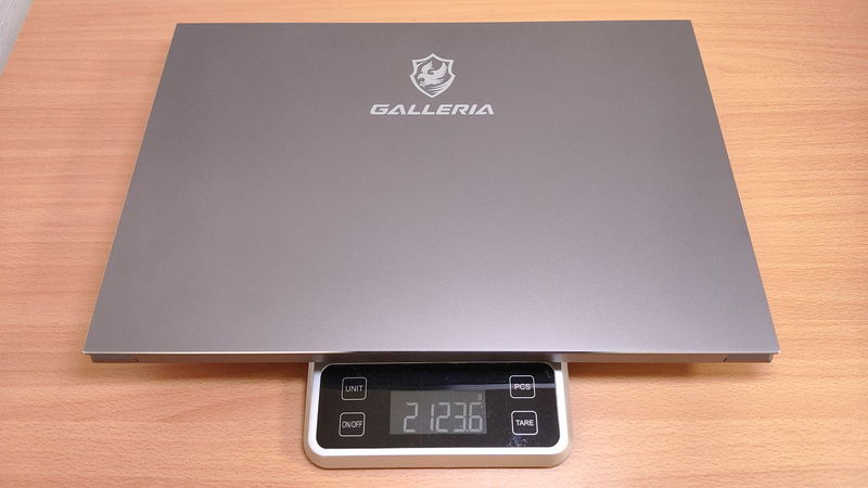 GALLERIA ZL7C-R37THの本体の重量