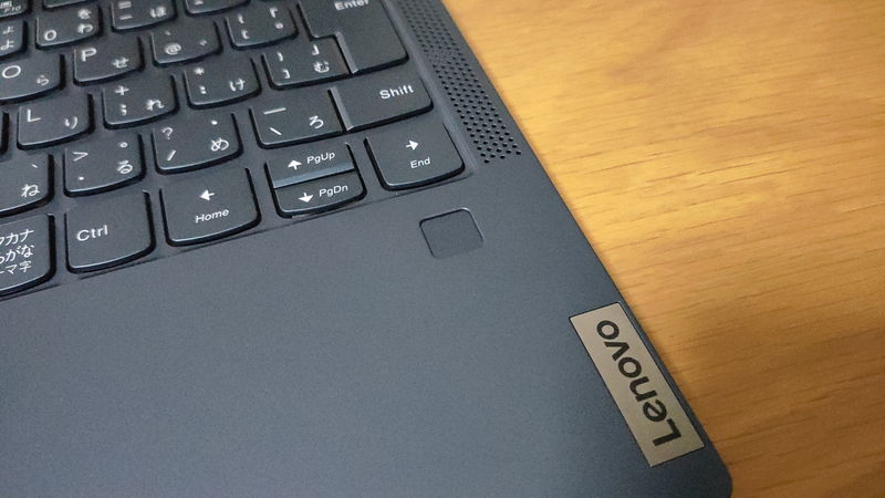 Lenovo Yoga 650の指紋認証リーダー